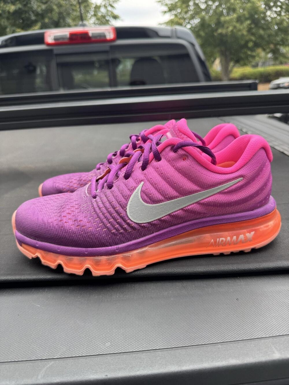 Nike Air Max 2017 Shoes Womens Size 9 Purple Pink Running Sneakers 849560-502